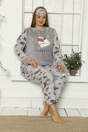 Welsoft Polar Büyük Beden Pijama Takımı 35F-1842
