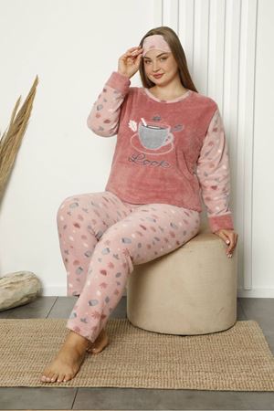 Welsoft Polar Büyük Beden Pijama Takımı 21F-1843