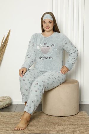 Welsoft Polar Büyük Beden Pijama Takımı 33D-1839