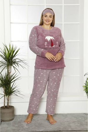Welsoft Polar Büyük Beden Pijama Takımı 32C-1831
