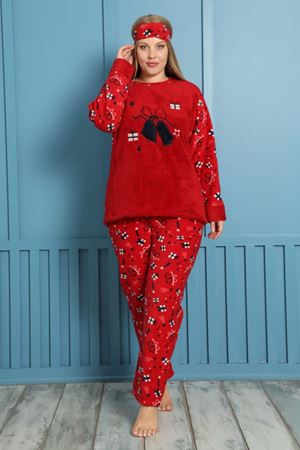 Welsoft Polar Büyük Beden Pijama Takımı 26B-1858
