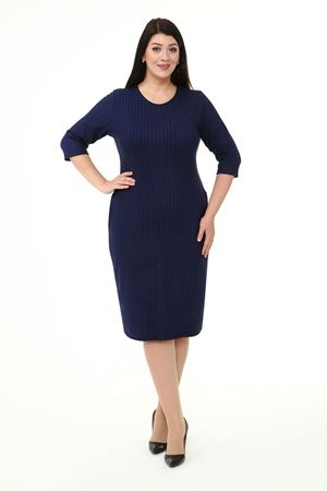 Jakarlı Cepli Kışlık Büyük Beden Elbise 25C-1868