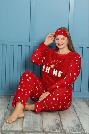 Welsoft Polar Büyük Beden Pijama Takımı 13E-1873
