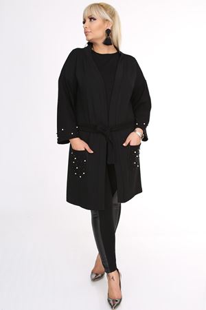 Cepli Kemerli Esnek Hırka 7D-03641