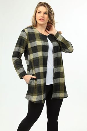 Desenli Büyük Beden Sweatshirt 27B-1939