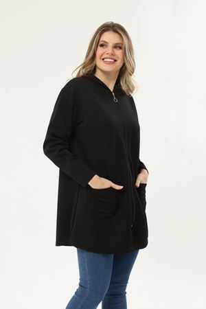 Büyük Beden Kapitone Sweatshirt 34D-1952
