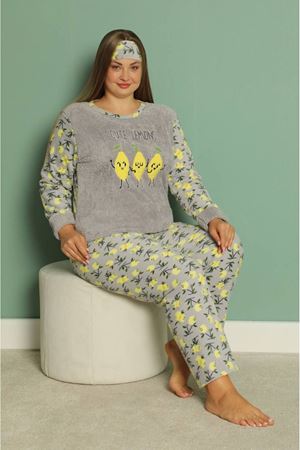 Welsoft Polar Büyük Beden Pijama Takımı 6F-1848