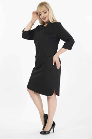 Cepli Büyük Beden Elbise G10-2060