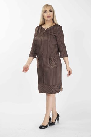 Cepli Büyük Beden Elbise G10-2062