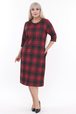 Büyük Beden Cepli Kışlık Esnek Ofis Elbise 10D-2190