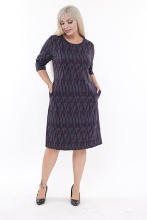 Büyük Beden Cepli Kışlık Esnek Elbise 32A-2191