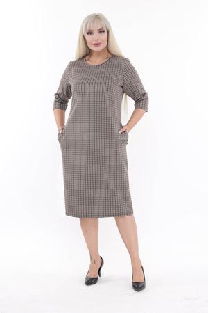 Büyük Beden Cepli Kışlık Esnek Elbise 30A-2200