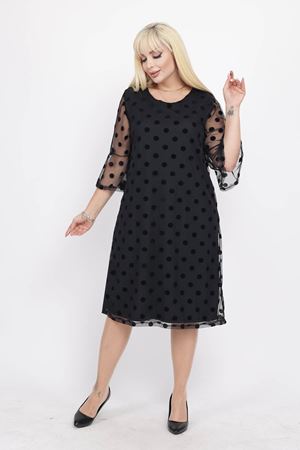 İspanyol Kol Büyük Beden Abiye Elbise 41B-2210