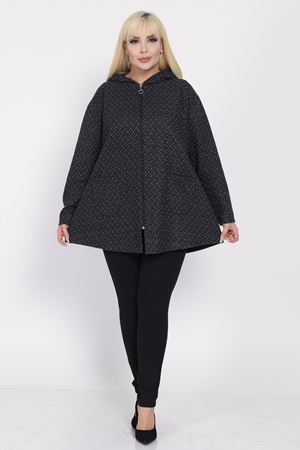 Büyük Beden Cepli Kapüşonlu Hırka 29A-2223