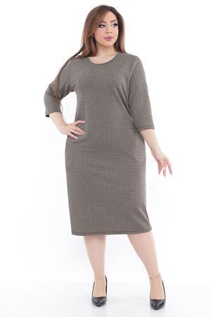 Büyük Beden Cepli Kışlık Esnek Elbise 18D-2231