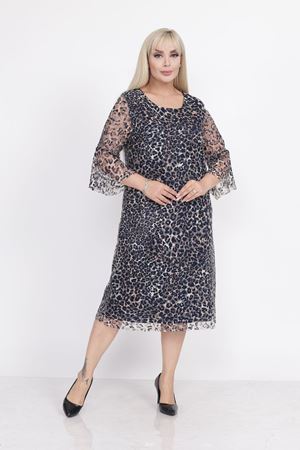 İspanyol Kol Büyük Beden Abiye Elbise 29D-2246