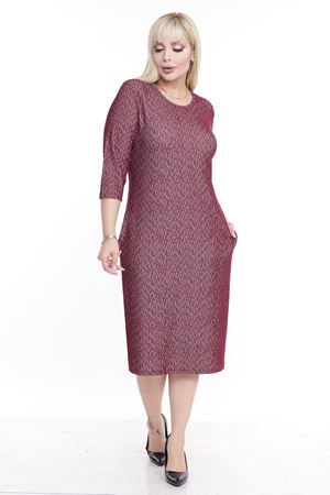 Jakarlı Cepli Kışlık Büyük Beden Elbise 24D-2256