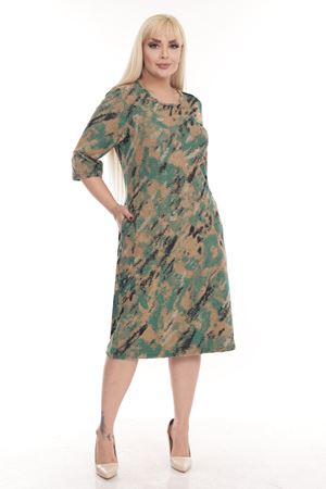 Jakarlı Cepli Kışlık Büyük Beden Elbise 30A-2263