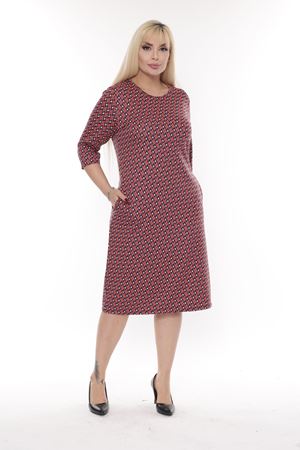 Jakarlı Cepli Kışlık Büyük Beden Elbise 30A-2268