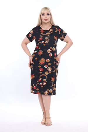 Yazlık Cepli Büyük Beden Elbise 23E-2315