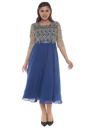 Nakışlı Dantel Büyük Beden Abiye Elbise G10-2330