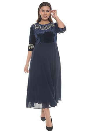 Nakışlı Büyük Beden Abiye Elbise F10-2333