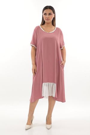 Cepli Yazlık Beden Elbise F10-2370