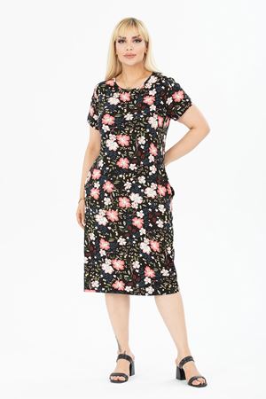 Yazlık Cepli Büyük Beden Elbise 34D-2397