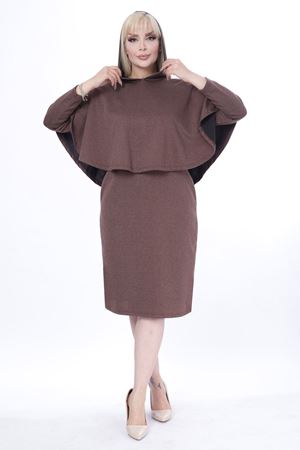 Pançolu Cepli İki Parça Kışlık  Elbise 4A-2441