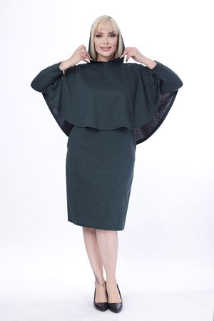 Pançolu Cepli İki Parça Kışlık  Elbise 24C-2443