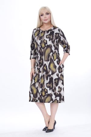 Çift Cepli Kışlık Büyük Beden Elbise 25B-2452