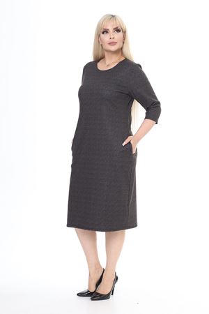 Çift Cepli Kışlık Büyük Beden Elbise 33B-2465