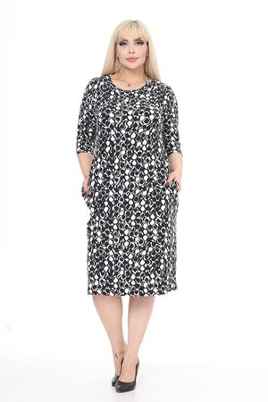 Çift Cepli Kışlık Büyük Beden Elbise 21B-2496