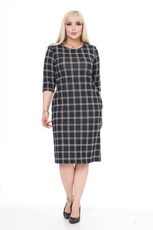 Çift Cepli Kışlık Büyük Beden Elbise 4F-2498