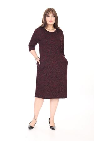 Çift Cepli Kışlık Büyük Beden Elbise 4A-2642