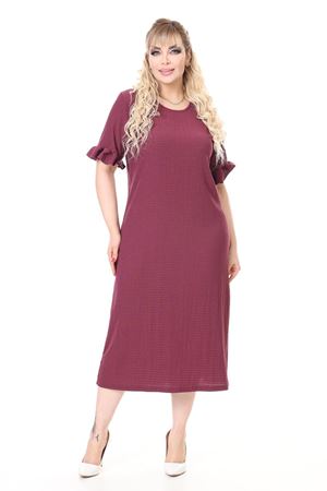 Yazlık Kısa Kol Esnek Büyük Beden Elbise 25A-2657