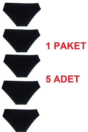 Büyük Beden Battal Siyah Külot Pamuklu İç Çamaşır