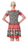 Bebe Yaka Çiçek Desenli Kadın Elbise G5-113181