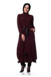 Bordo Fermuarlı Ferace G10-100322