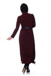 Bordo Fermuarlı Ferace G10-100322