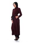 Bordo Fermuarlı Ferace G10-100322