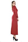 Bordo Uzun Elbise  F1-64925