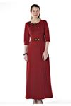 Bordo Uzun Elbise G1-67433