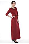 Bordo Uzun Elbise G1-67433