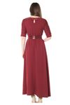 Bordo Uzun Elbise G1-68502