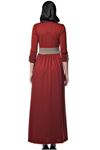 Bordo Uzun Elbise H1-54824