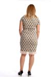 Büyük Beden Desenli Elbise H10-54427