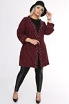 Büyük Beden Hırka Desenli 7C-0354