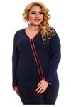 Büyük Beden Lacivert Kadın Tunik G6-130954