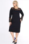 Lacivert İspanyol Kol Elbise 18A-0693